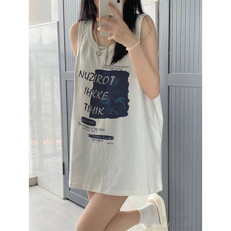 Cozok Áo Không Tay Dáng Rộng Dài Vừa Thời Trang Hàn Quốc Gợi Cảm