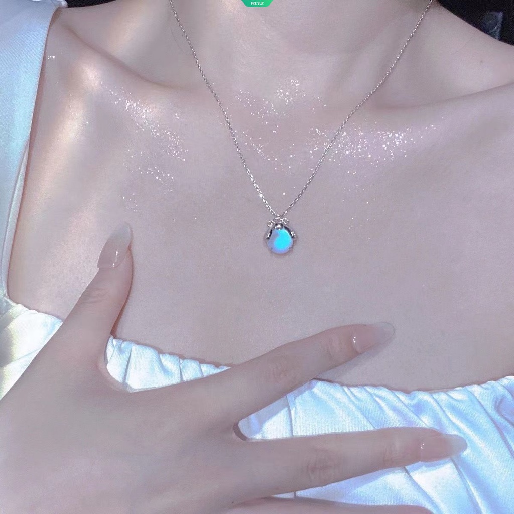 Vòng cổ Đính Đá Mặt Trăng Sang Trọng Lãng Mạn Cho Nữ