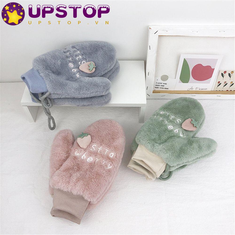 Upstopvn Găng Tay Thu Đông Dễ Thương ​ Dây Đeo Cổ Thiết Kế Xinh Xắn Dành Cho Học Sinh