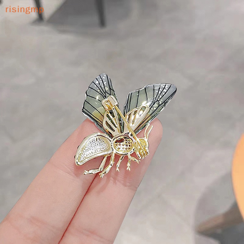 Ghim Cài Áo Hình Cánh Ong Trong Suốt Tráng Men Thời Trang Cho Nữ