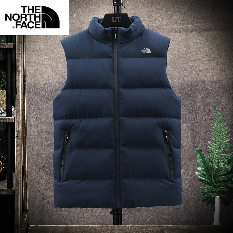 THE NORTH FACE Áo Khoác Không Tay Cổ Đứng Giữ Ấm Mùa Đông Cho Nam Size M-8XL