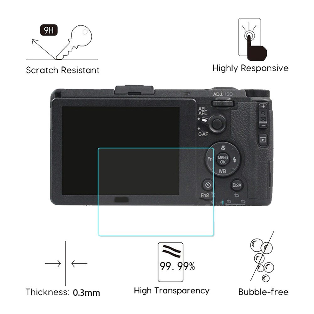 Set 2 Kính Cường Lực Bảo Vệ Màn Hình Cho RICOH GRIII GRIII G900 WG-6 GR3 GR2