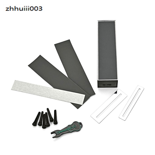 Zhihui Set 13 Dụng Cụ Chà Nhám Cân Bằng Phím Đàn Guitar Kèm Giấy Nhám Bảo Vệ Bàn Phím