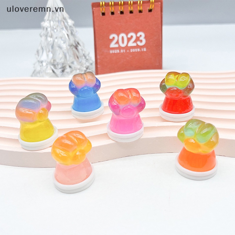 1 Mô Hình Móng Vuốt Mèo Mini Bằng Nhựa Resin Màu Sắc Ngẫu Nhiên Trang Trí Đồ Thủ Công DIY