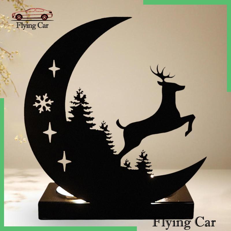 Giá Đỡ Nến Bằng Kim Loại Hình Mặt Trăng Dùng Trang Trí Phòng Khách / Tiệc Năm Mới Lzdjfmy2