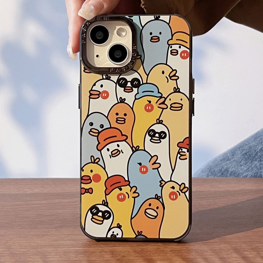 Ốp Điện Thoại Họa Tiết Vịt Hoạt Hình Cho IPhone 14 Pro Max 13 12 11 Pro Max XR XS 7 8 Plus