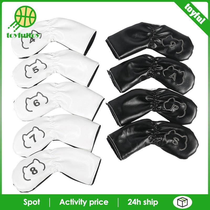 Set 9 Vỏ Bọc Đầu Gậy Đánh Golf Thể Thao Ngoài Trời