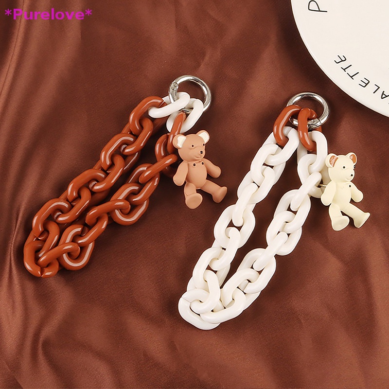 Móc Chìa Khóa Hình Gấu Hoạt Hình Xinh Xắn Mới