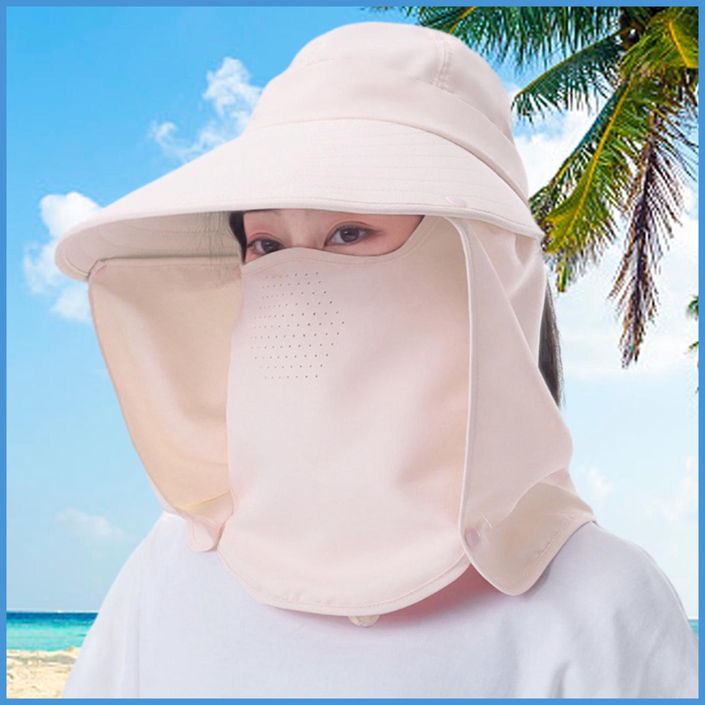 Mũ Rộng Vành Che Phủ Toàn Diện Chống Tia UV Có Thể Tháo Rời Đa Năng Thời Trang Mùa Hè Dùng Khi Đi Cắm Trại