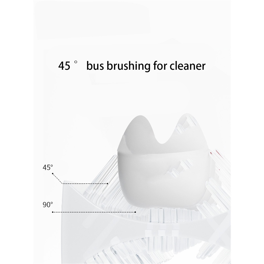 Bàn Chải Đánh Răng Silicon Xoay 360 Độ Hình Chữ U Họa Tiết Hoạt Hình Cho Bé 2-6 - 12 Tuổi