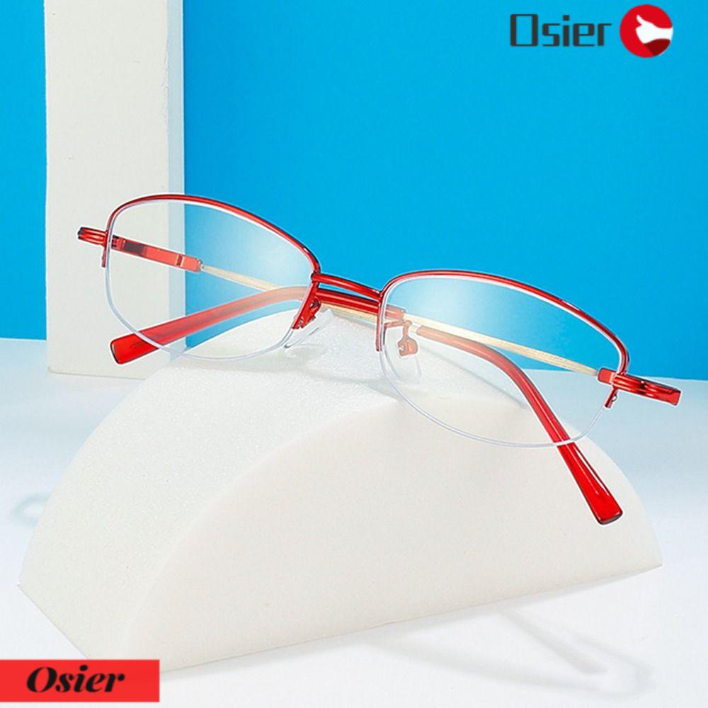 Mắt Kính Đọc Sách Nửa Gọng Chống Ánh Sáng Xanh Kiểu Vintage Cho Văn Phòng Osier