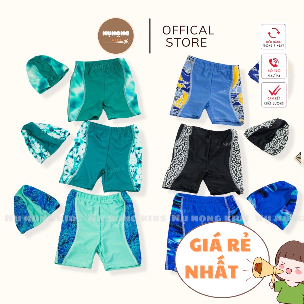 ☘️Đồ Bơi Kèm Mũ Bé Trai - Nụ Nọng Kids