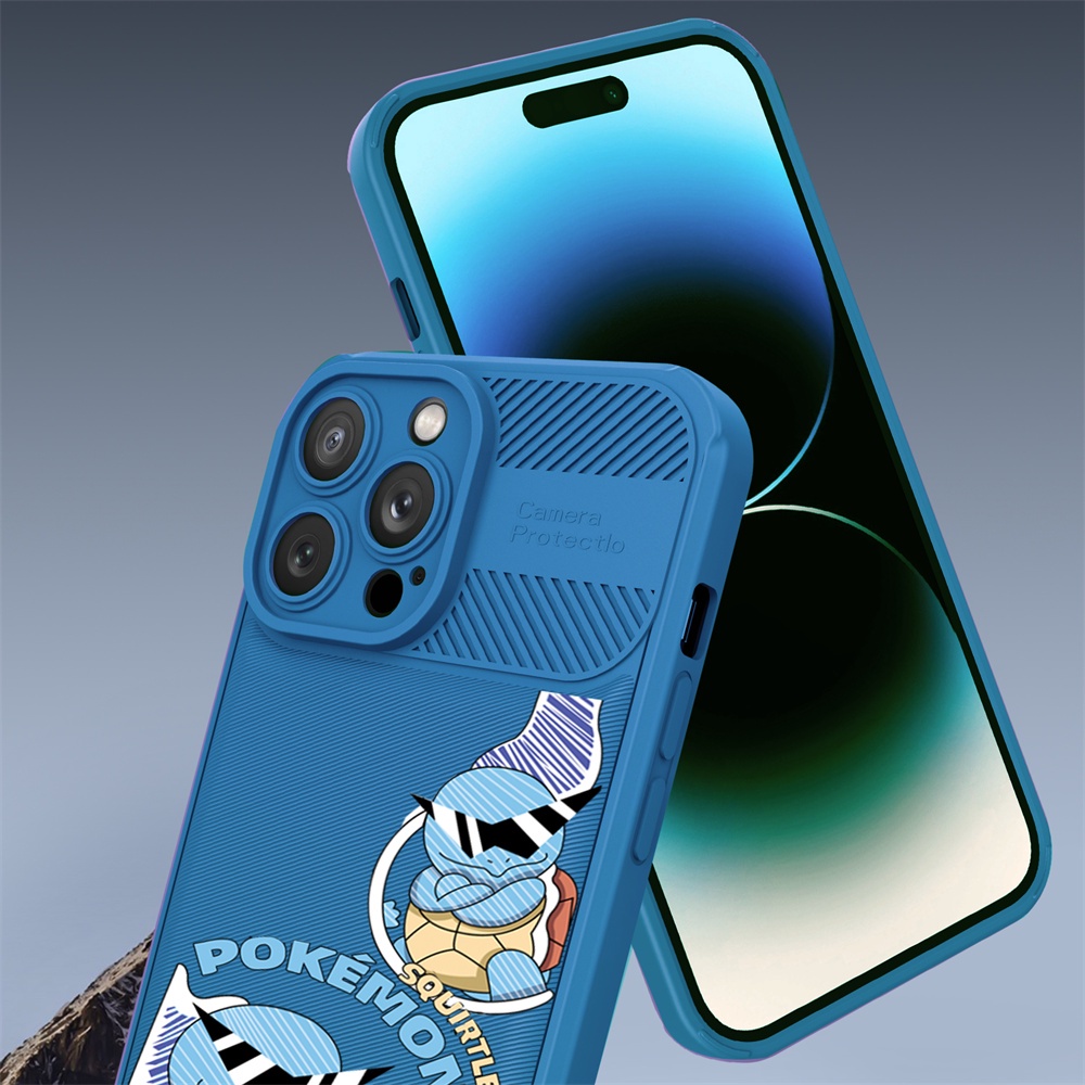 Ốp Điện Thoại Sợi Carbon Hình Pokemon Cho iphone 14 14 Pro MAX 14 MAX 13ProMax 12 12ProMax 11 11Pro 11ProMax X XS MAX XR