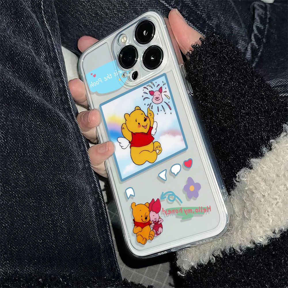 ✅Ốp Điện Thoại Dẻo Họa Tiết Hoạt Hình Gấu Pooh Dễ Thương Chống Sốc Cho Iphone1213 6In 14pro 11 7B2A 78