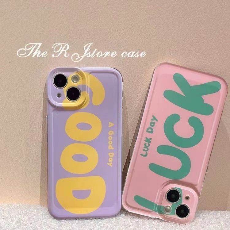 ✅Ốp Điện Thoại Màu Tương Phản In Chữ Tiếng Anh NT9I Cho Iphone18 xs 13 / promax14plus xr12