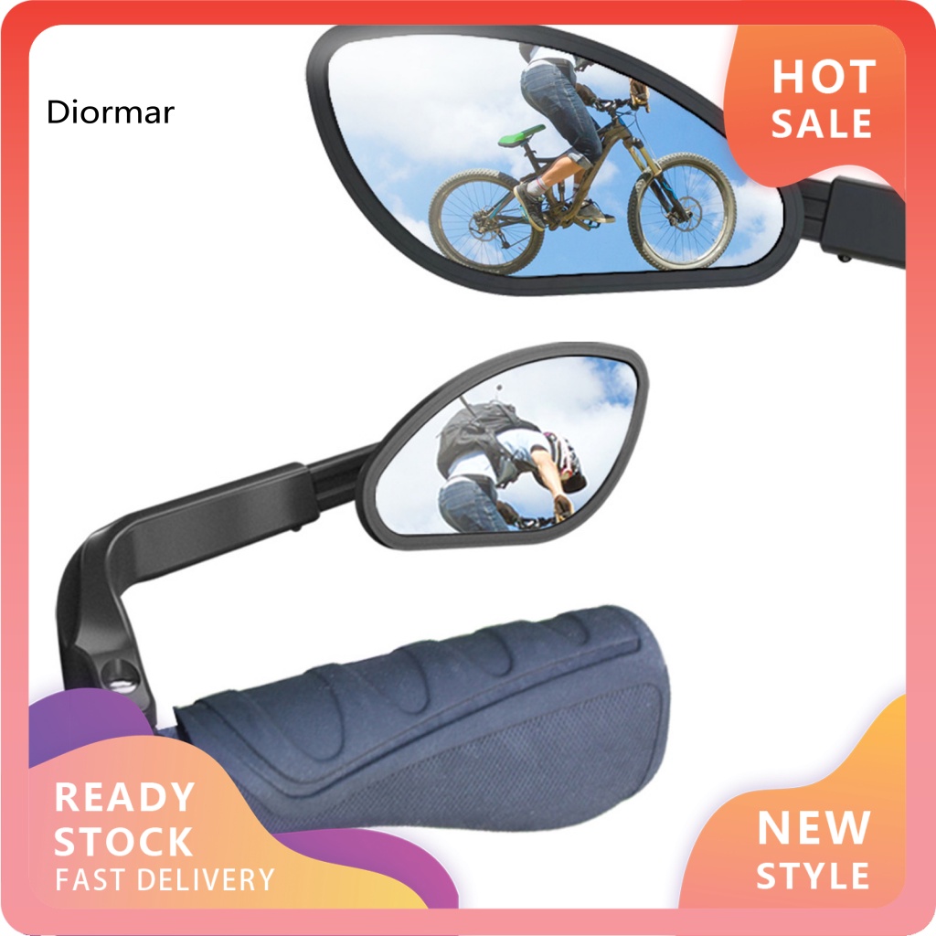 Gương Chiếu Hậu Hiệu Ứng Phản Quang Bằng Thép Không Gỉ Gắn Tay Lái Xe Đạp Gấp Gọn Linh Hoạt