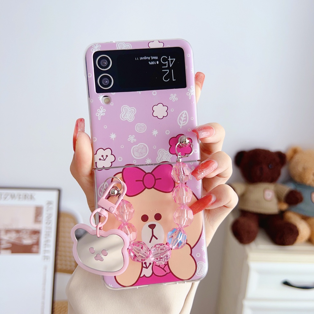 Ốp Điện Thoại PC Họa Tiết Hoạt Hình Anime Dễ Thương Cho Samsung Galaxy Z Flip 4 Z Flip 3 Samsung Z Flip4 Z Flip3