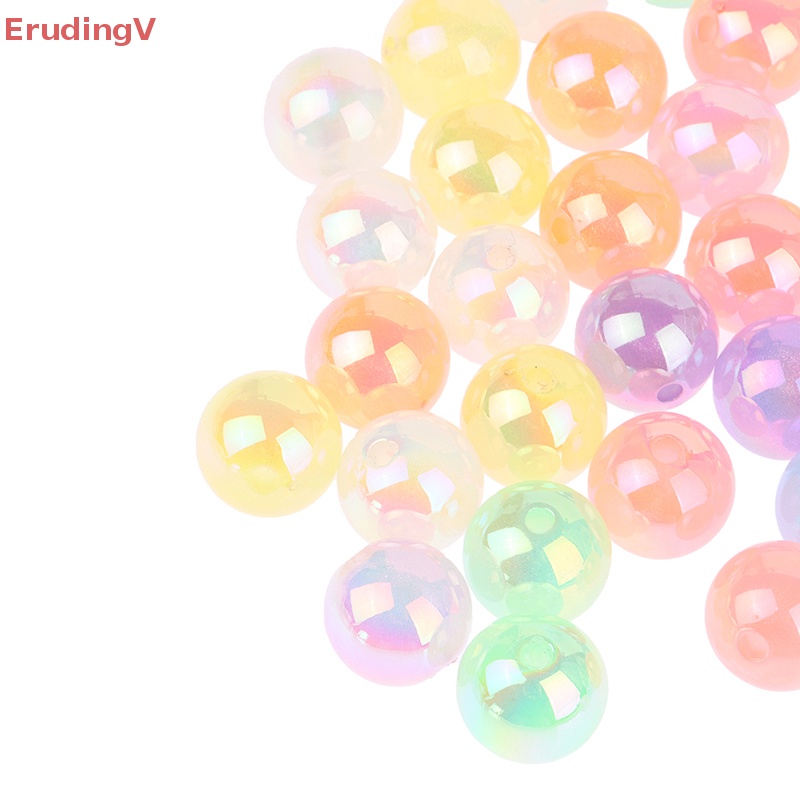 Set 10 Hạt Tròn 16mm Bằng Acrylic Phát Quang Lấp Lánh Làm Trang Sức