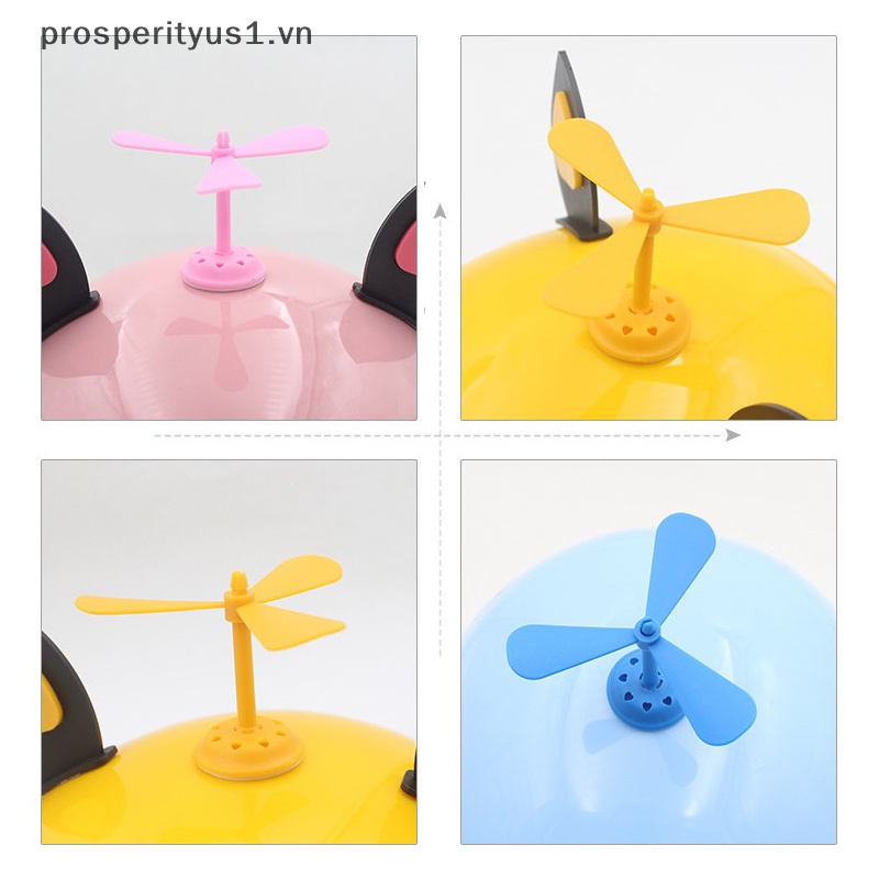 [prosperityus1] Cánh Quạt Nhỏ Tự Dính Trang Trí Mũ Bảo Hiểm Xe Máy Sáng Tạo Vui Nhộn Cho Trẻ Em [VN]