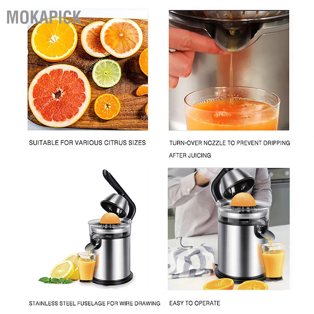 Mokapick Công Suất 300W Máy Ép Chanh Cam Trái Cây Vắt Dụng Cụ Nhà Bếp Phích Cắm Châu Âu 220V