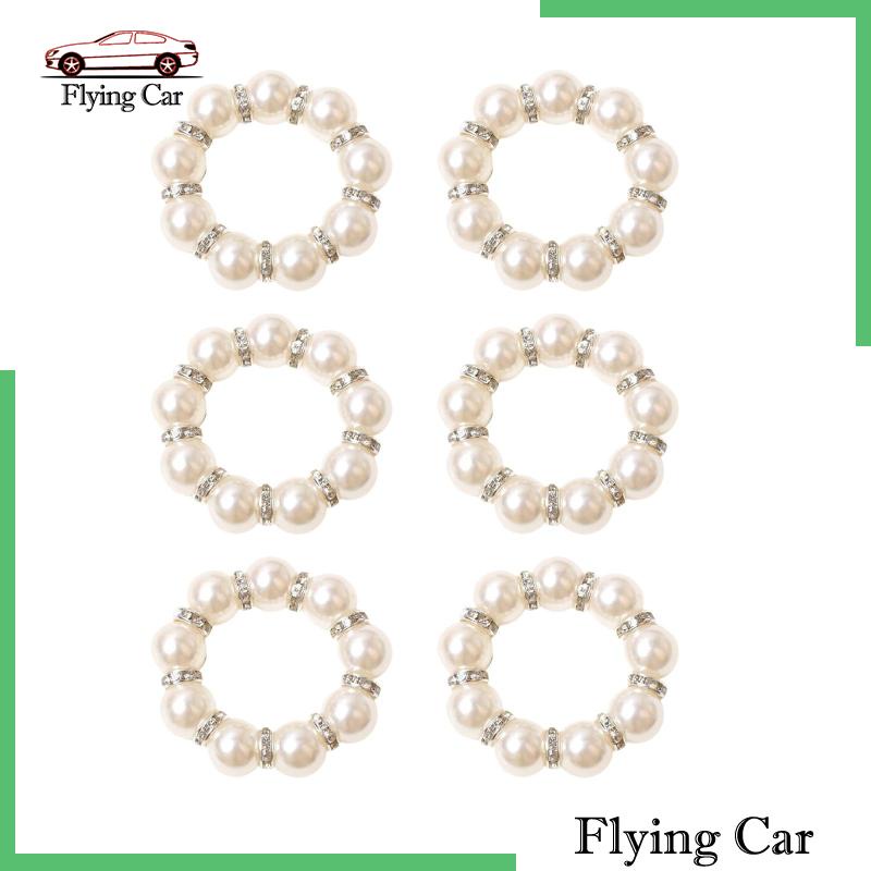 [Lzdjfmy2] 6 Kẹp Khăn Ăn Cho Đám Cưới / Lễ Kỳ Nghỉ Tinh Tế