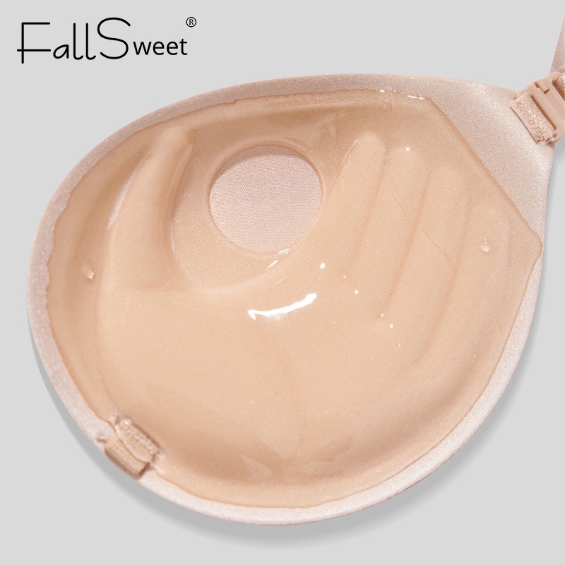 FallSweet Miếng Dán Ngực Silicone Vô Hình Thoáng Khí Nâng Ngực Cho Nữ