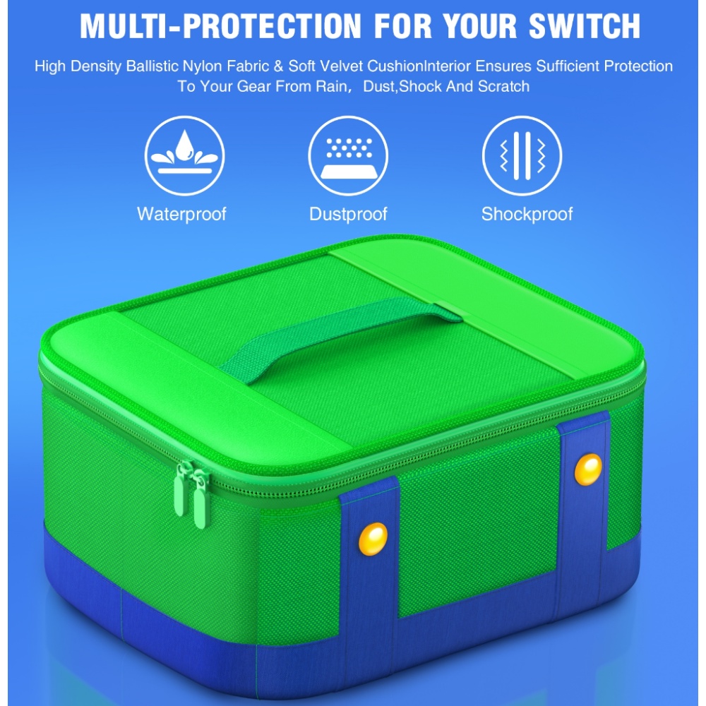 Túi Đựng Máy Chơi Game Nintendo Switch & Switch Oled Chống Nước Sức Chứa Lớn