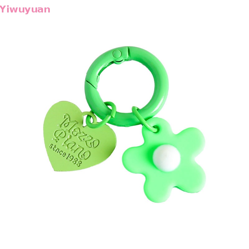 < Yiwuyuan > Móc Khóa Trang Trí Ba Lô / Ô Tô Hình Hoa Nhiều Màu Dễ Thương