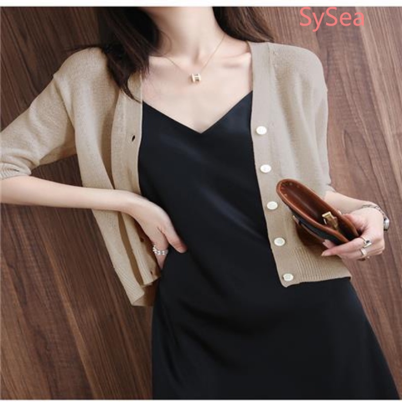 Áo Khoác Cardigan Dệt Kim Dáng Rộng Cổ Chữ V Phong Cách Retro Cho Nữ