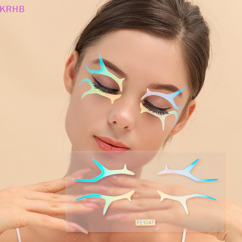 1 Tấm Nhãn Dán Trang Trí Mắt Lễ Hội Màu Laser Độc Đáo