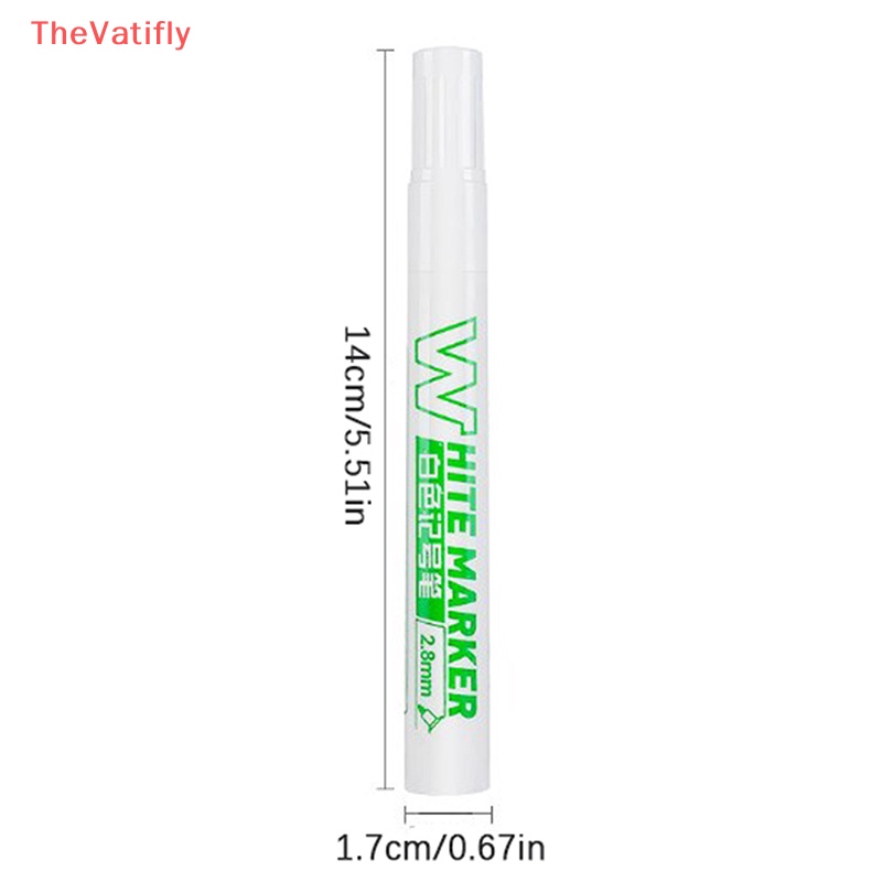 1 / 3 Bút Lông Màu Trắng Ngòi 3mm Chống Thấm Nước