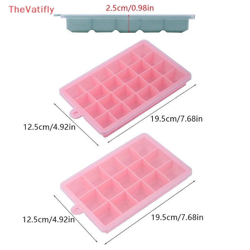 Khuôn Làm Đá Bằng Silicone 15 / 24 Ô Tiện Dụng