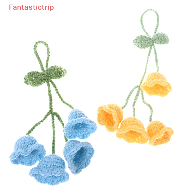 [Fantastictrip] Móc Khóa Dệt Kim Thủ Công Hình Hoa Lá Cho Nữ