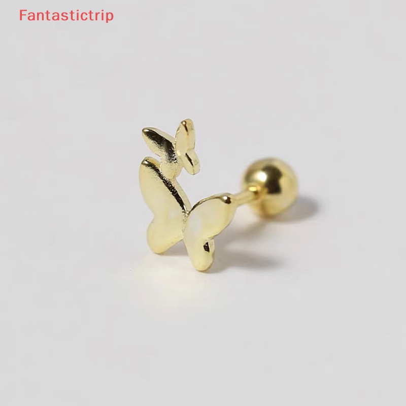 1 Đôi Bông Tai Hình Bướm Xoắn Ốc Thời Trang Dành Cho Nữ