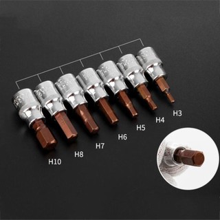 【FOR SALE】Drive Bit Socket 1 Pc 3/8 Inch H3-H10 Hex Socket Bit Socket Screwdriver Bit Tool