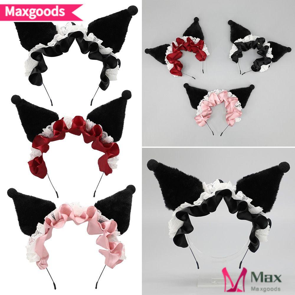 Băng Đô Tai Mèo Phối Lông Hóa Trang Lolita Dễ Thương