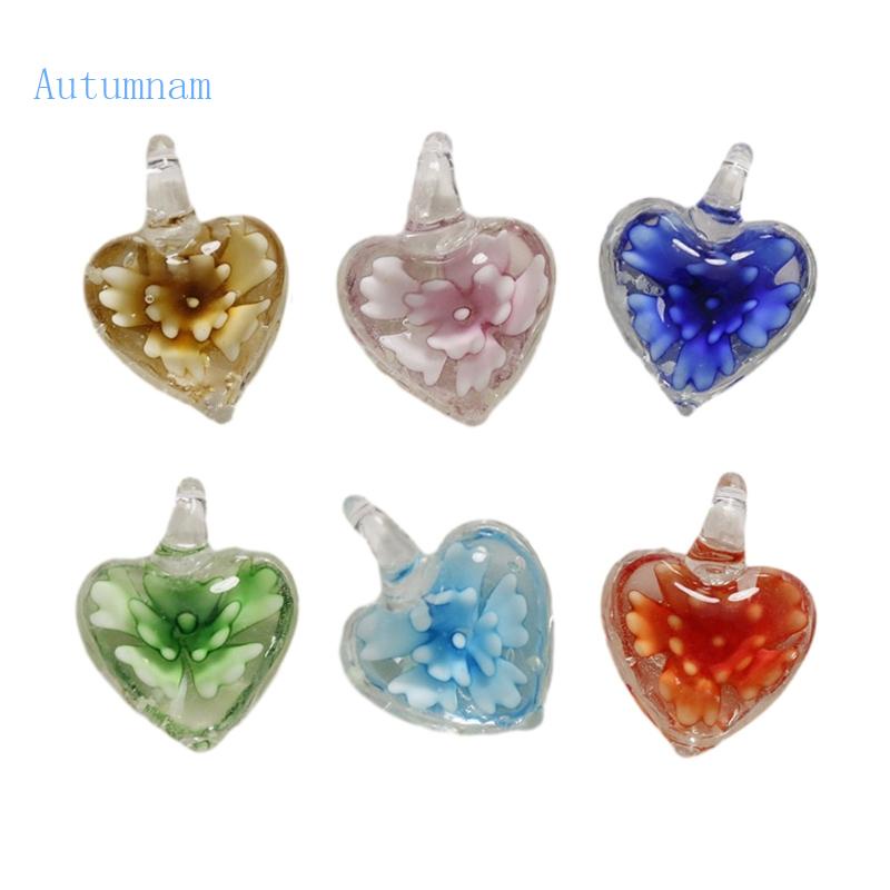 Mặt Vòng cổ Hình Trái Tim Bằng Thủy Tinh DIY