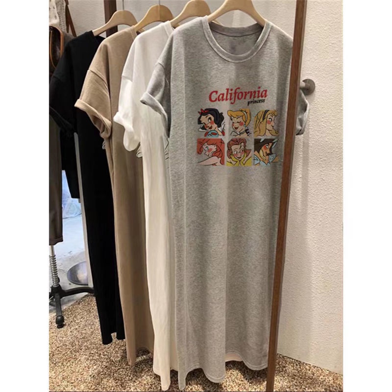 Đầm Thun Ngắn Tay Form Rộng Thời Trang Dành Cho Nữ