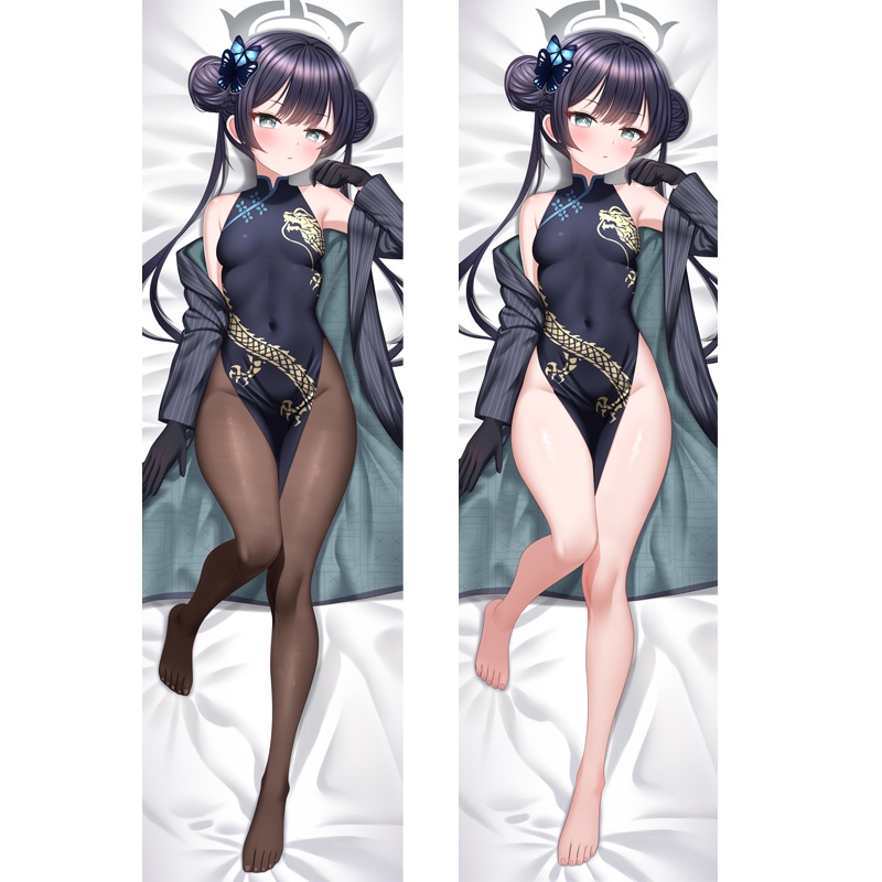 Dakim Sakura Waifu Vỏ Gối In Hình Anime Hai Mặt Màu Xanh Dương Kisaki Wakmo Ôm Body Làm Quà Tặng Cho