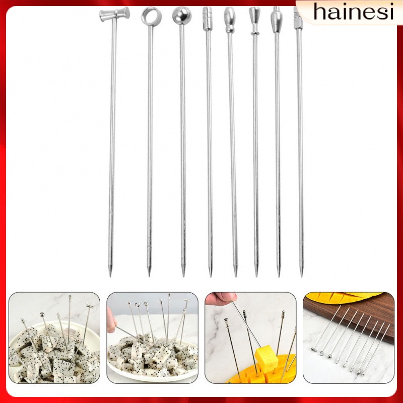 Set 8 Que Khuấy Bằng Thép Không Gỉ Làm Bánh Sandwich