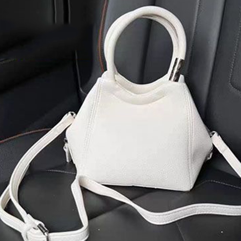 Ielgy Túi Xách bucket Cỡ Lớn Màu Trơn Kiểu retro Cao Cấp Cho Nữ