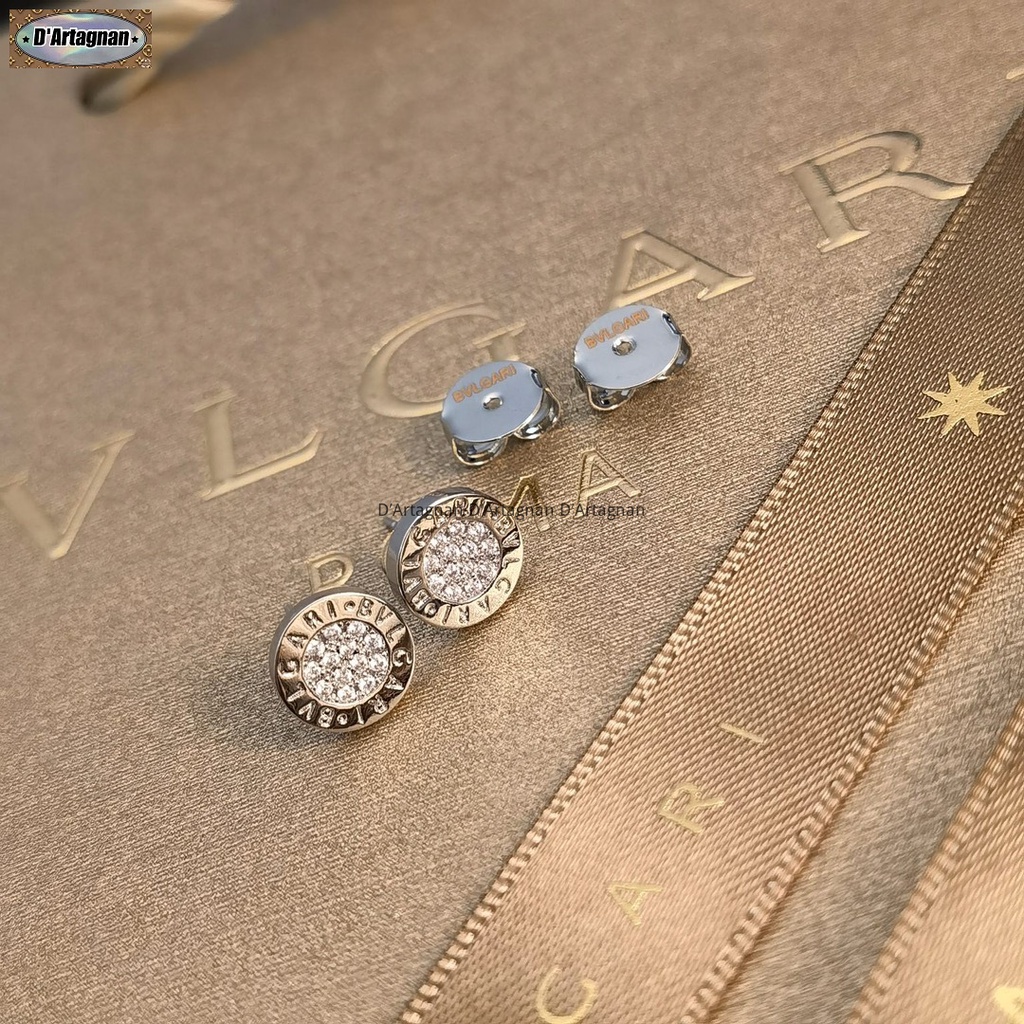 'Boutique Spot'BV Bông tai kim cương Rose Gold Stud  Đồng mạ vàng với thép in chất lượng cao Hàn Quốc 2023 Mới tái tạo thanh lịch Vintage Thời trang Không phai 925 Bạc Pin Bông tai cho phụ nữ