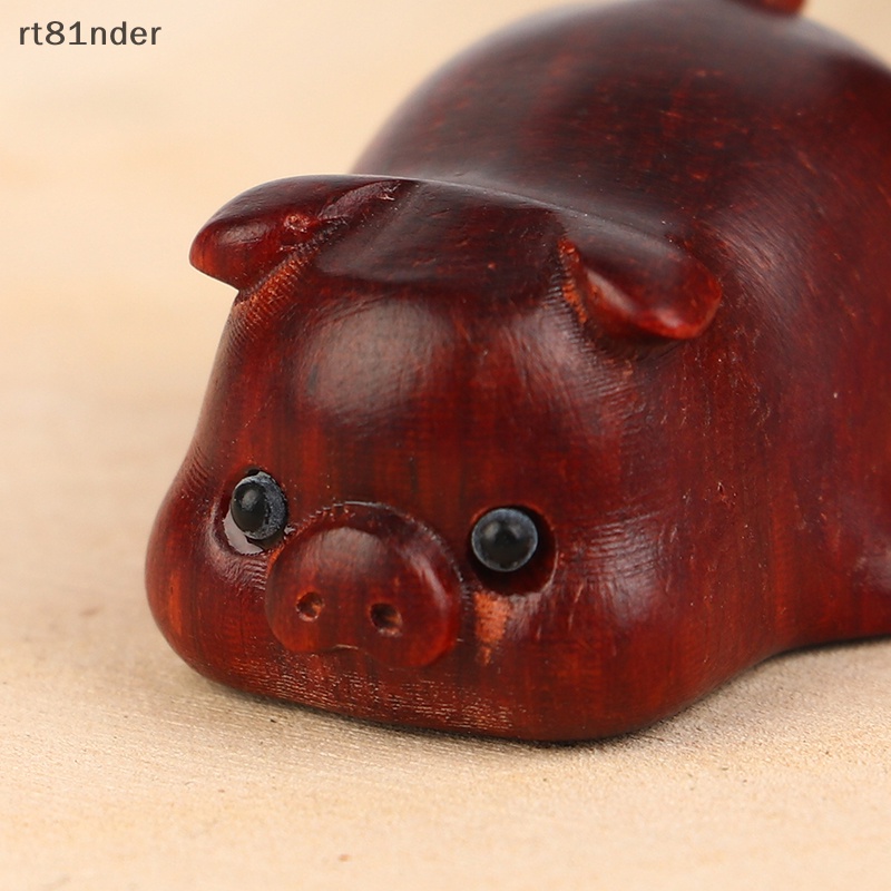 Rt Phụ Kiện Trang Trí Điện Thoại / Móc Khóa Hình Chú Heo Bằng Gỗ Làm Thủ Công DIY