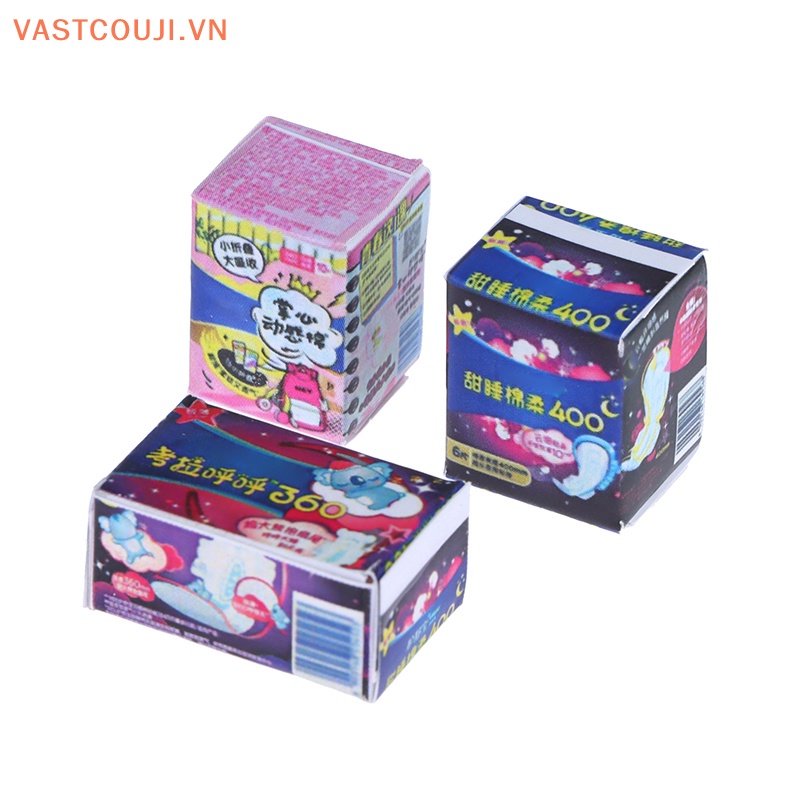 Hộp Khăn Vệ Sinh Mini Trang Trí Nhà Búp Bê Cho Bé Gái