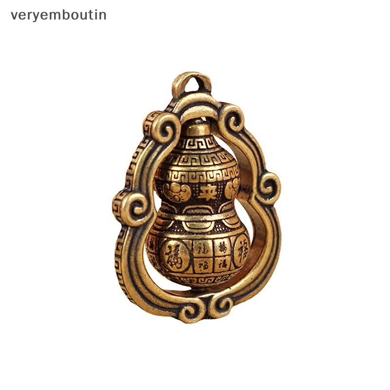 Trong Mặt Dây Chuyền Bằng Đồng Thau Cứng Hình Bầu Dục Bầu Dục Mini Retro Trang Trí Bàn Làm Việc