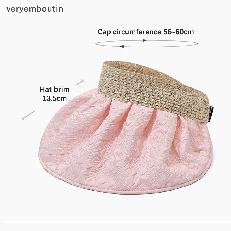 Nón Tai Bèo Vành Rộng Hở Chóp Chống Tia Cực Tím Tùy Chỉnh Phong Cách Hàn Quốc Dễ Phối Đồ Thời Trang