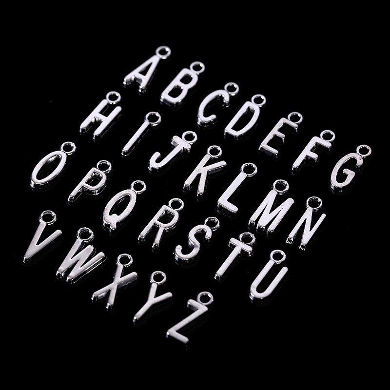 Set 26 Chữ Cái Từ A-Z Màu Vàng / Bạc Dùng Để Làm Trang Sức DIY