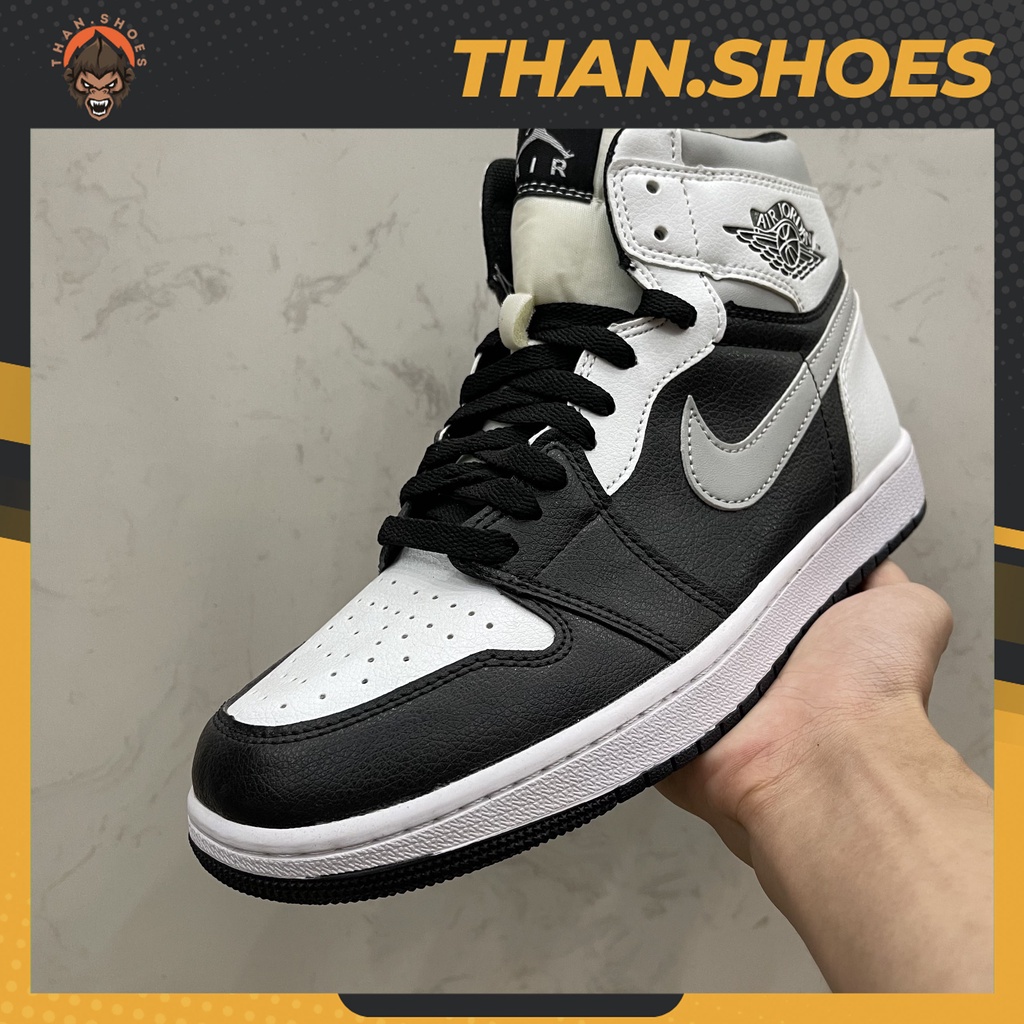 Giày JD1 Mid Black Smoke Grey, JD1 Cao Đen Xám - Than.Shoes