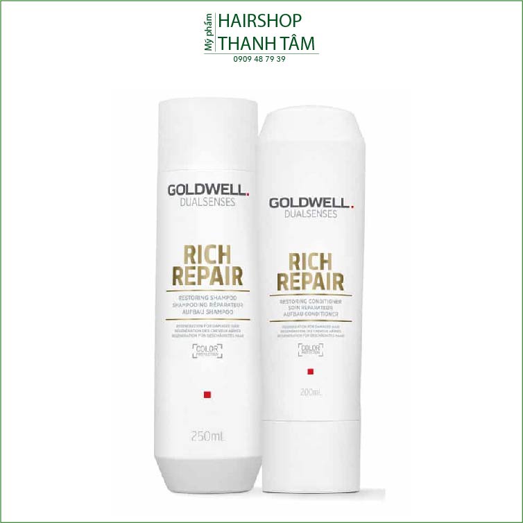 Dầu gội xả phục hồi tóc Goldwell Rich Repair Restoring 250ml/200ml - chính hãng