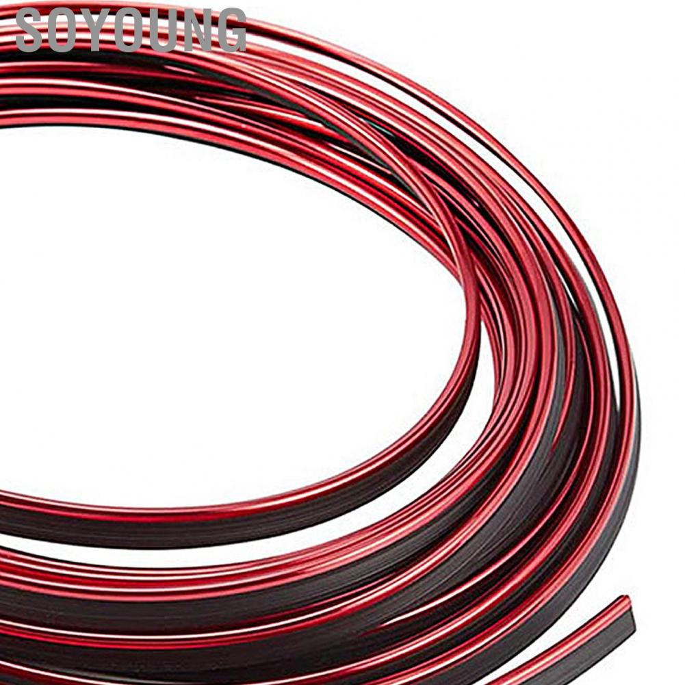 Soyoung Automobile Interior Trim Strip  Electroplating Elastic Car Dashboard Line for Vehicle